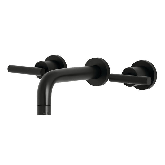 Manhattan Wall-Mount Bathroom Faucet in Matte Black