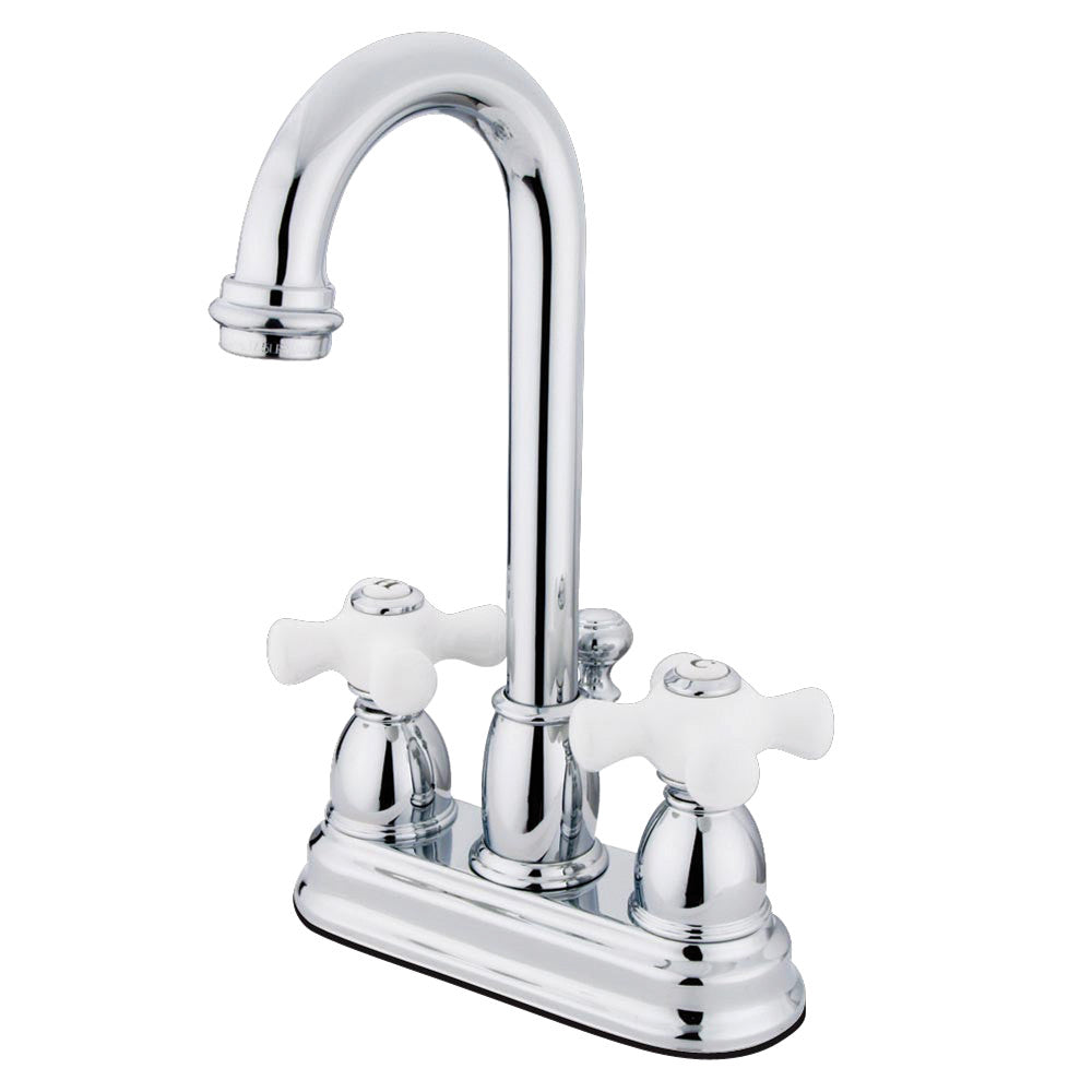 Restoration 4 Inch Centerset Bathroom Faucet in Polished Chrome