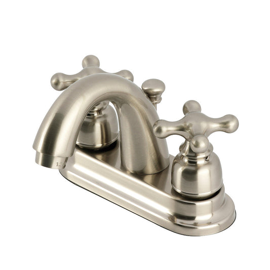 Restoration 4 Inch Centerset Bathroom Faucet in Brushed Nickel