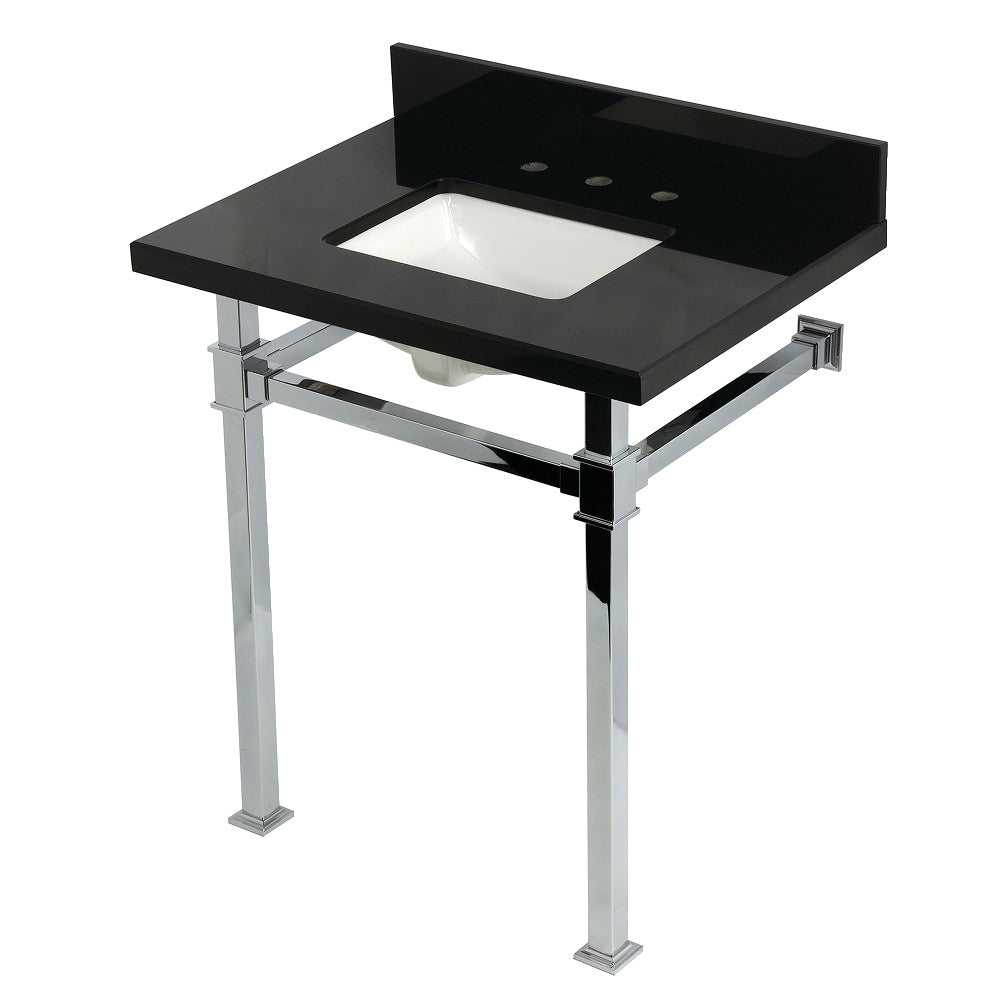 Monarch 30 Inch Console Sink in Polished Chrome