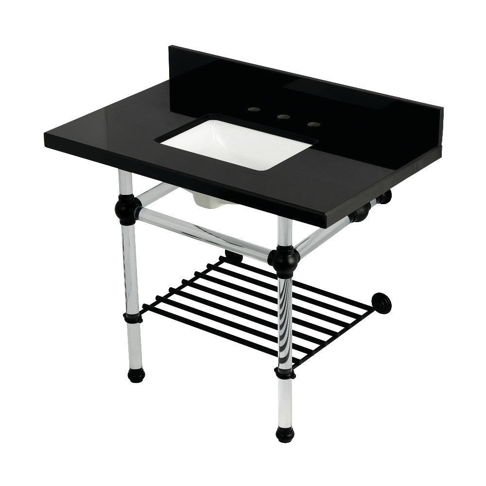 Templeton 36 Inch Console Sink in Black