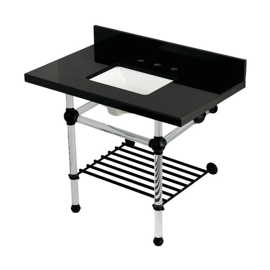 Templeton 36 Inch Console Sink in Black