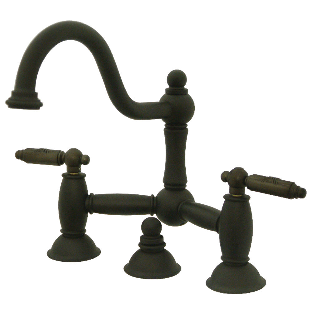 Restoration Bridge Bathroom Faucet in Oil Rubbed Bronze