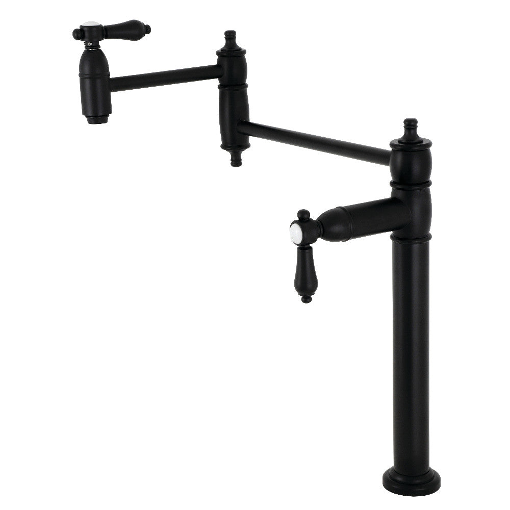 Heirloom Pot Filler Faucet in Matte Black