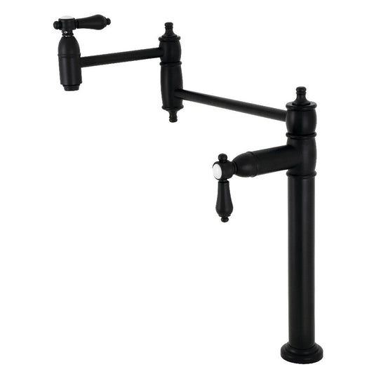 Heirloom Pot Filler Faucet in Matte Black