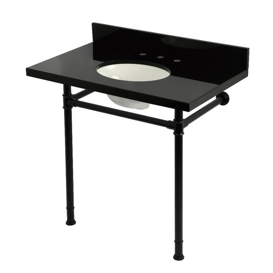 Imperial 36 Inch Console Sink in Black