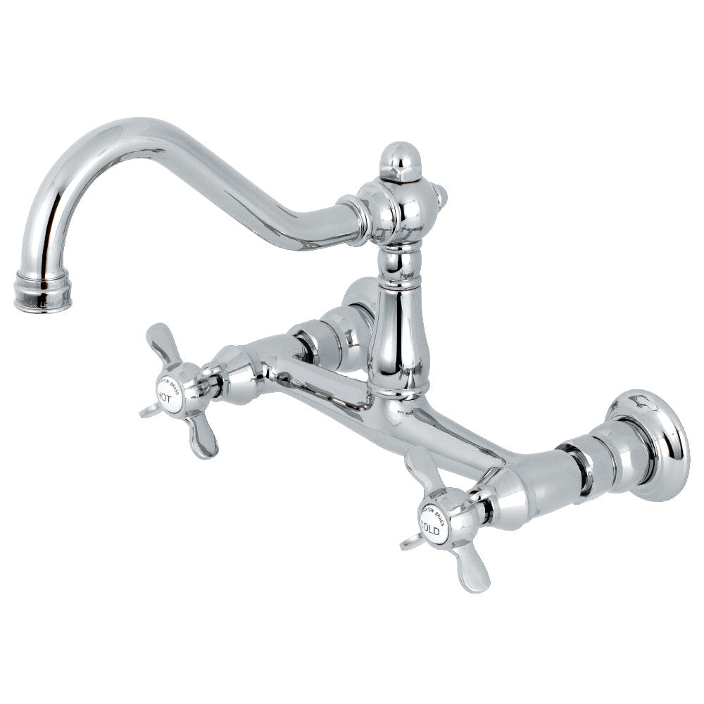 Essex Wall-Mount Bathroom Faucet in Polished Chrome