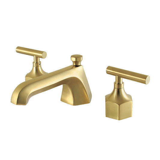 Widespread Bathroom Faucet in Brushed Brass
