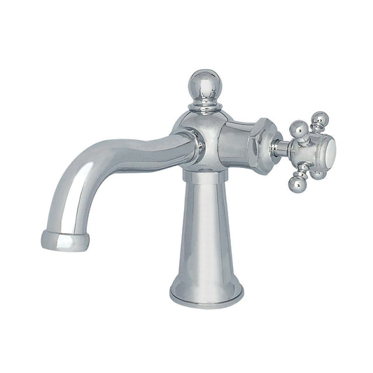 Nautical Single-Hole Bathroom Faucet in Polished Chrome