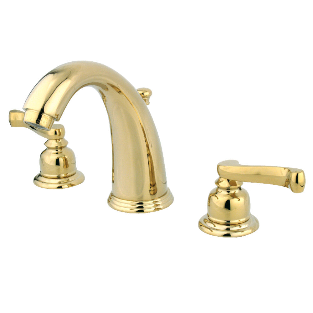 Royale Widespread Bathroom Faucet in Polished Brass