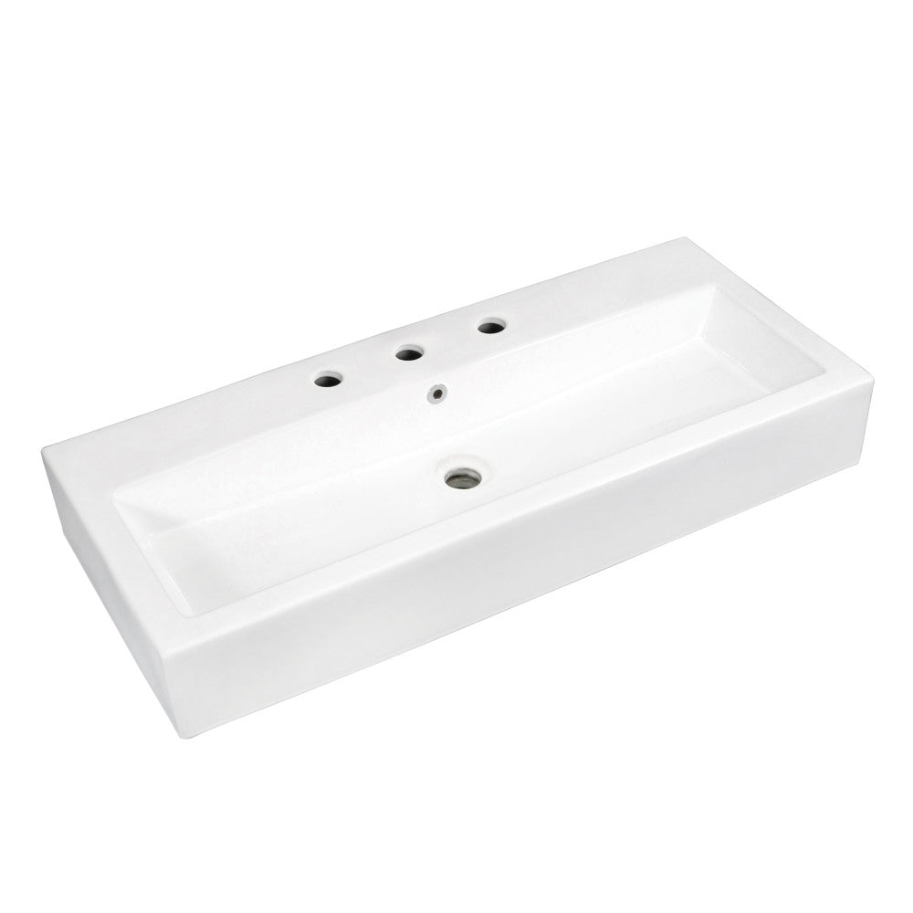 Anne 39.38 Inch Vessel Sink in White
