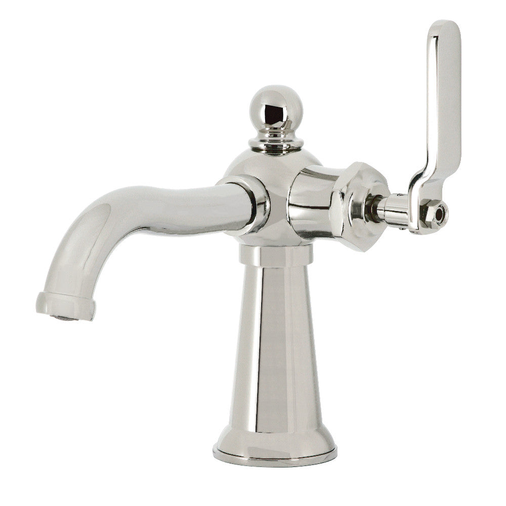 Knight Single-Hole Bathroom Faucet in Polished Nickel