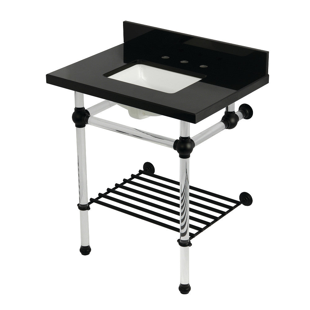Templeton 30 Inch Console Sink in Black