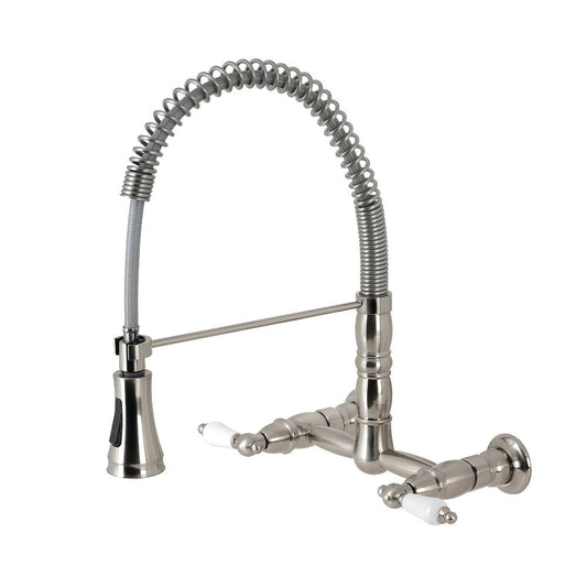 Heritage Pre-Rinse Kitchen Faucet in Brushed Nickel