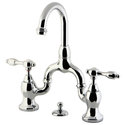 Tudor Bridge Bathroom Faucet in Polished Chrome