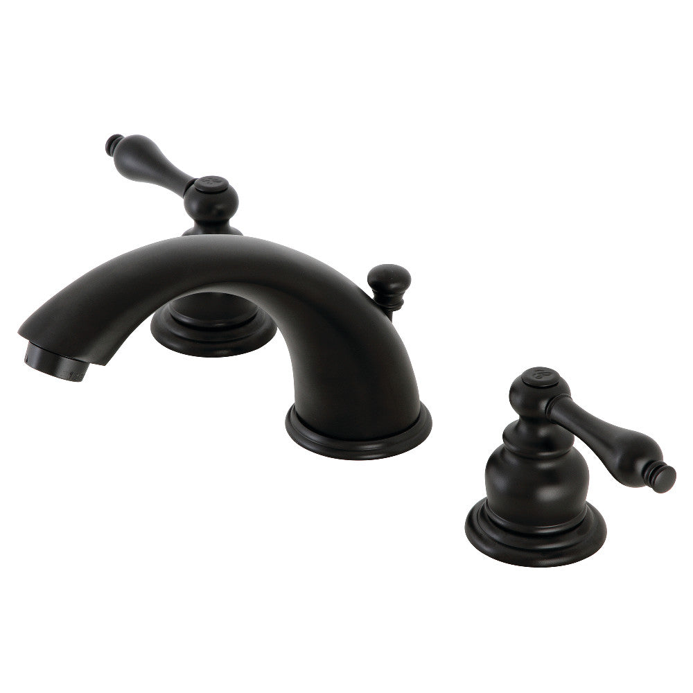 Victorian Widespread Bathroom Faucet in Matte Black