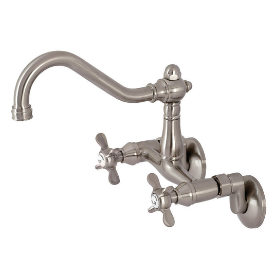 Essex Wall Mount Kitchen Faucet in Brushed Nickel