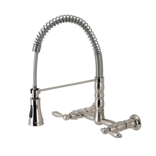 Heritage Pre-Rinse Kitchen Faucet in Brushed Nickel