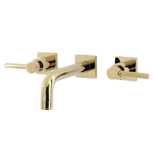 Concord Wall-Mount Bathroom Faucet in Polished Brass