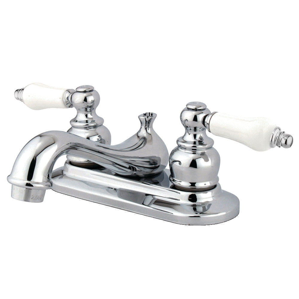 Restoration 4 Inch Centerset Bathroom Faucet in Polished Chrome