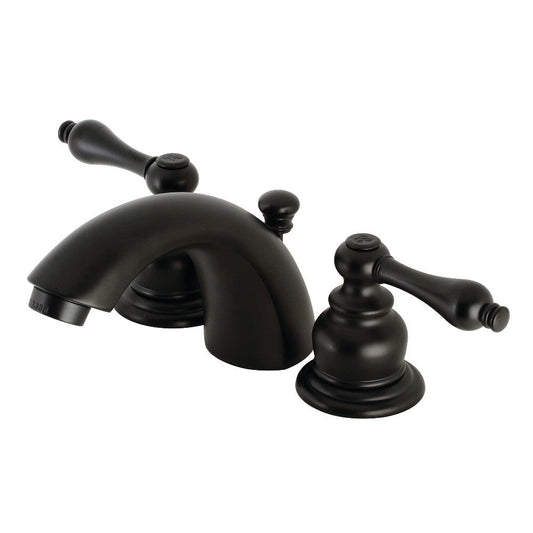 Victorian Mini-Widespread Bathroom Faucet in Matte Black