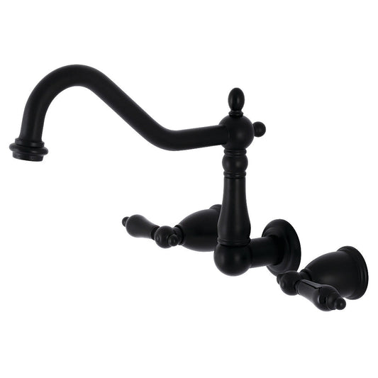 Duchess Wall Mount Kitchen Faucet in Matte Black