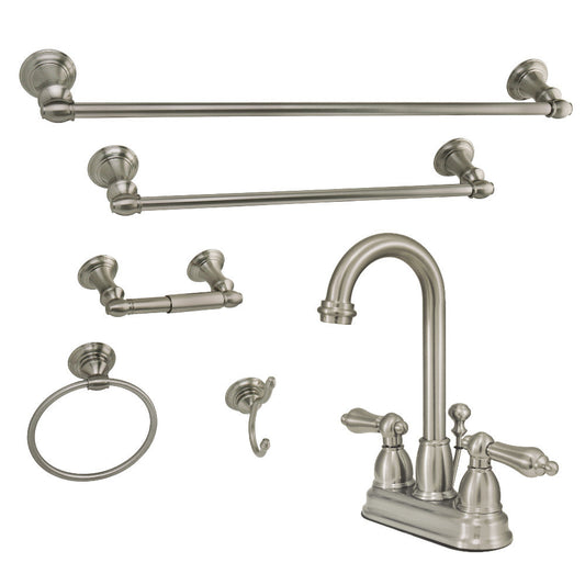 4 Inch Centerset Bathroom Faucet in Brushed Nickel
