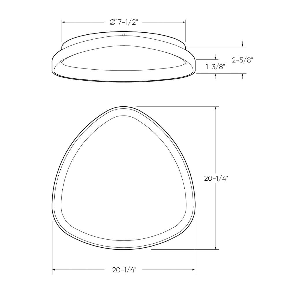 Trimless Flush Mount