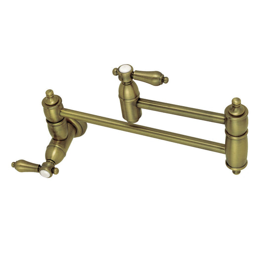 Heirloom Pot Filler Faucet in Antique Brass