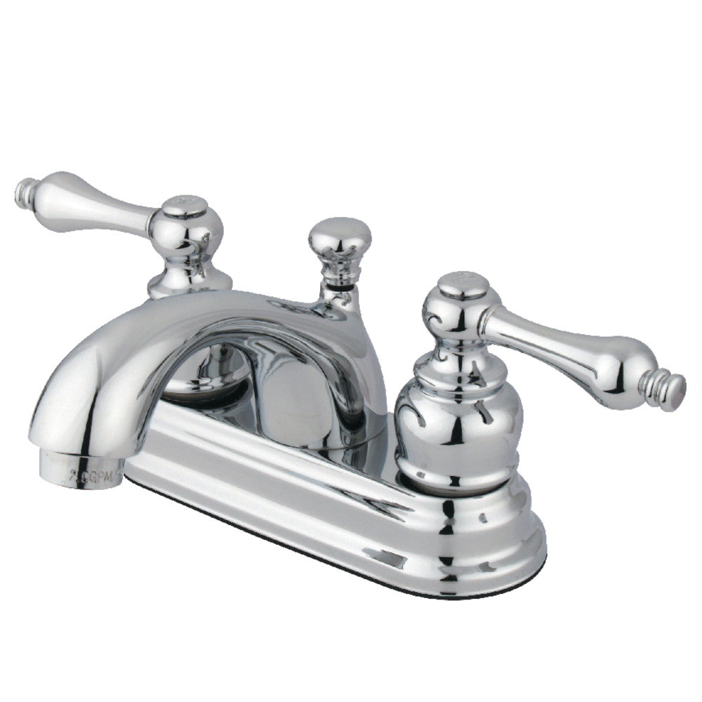 Vintage 4 Inch Centerset Bathroom Faucet in Polished Chrome