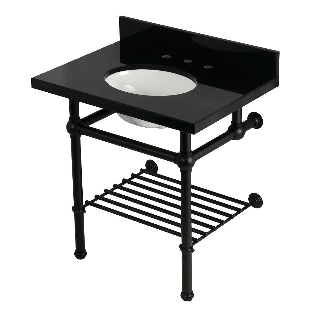Templeton 30 Inch Console Sink in Oil Rubbed Bronze