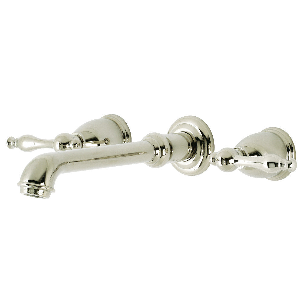 Naples Wall-Mount Bathroom Faucet in Polished Nickel