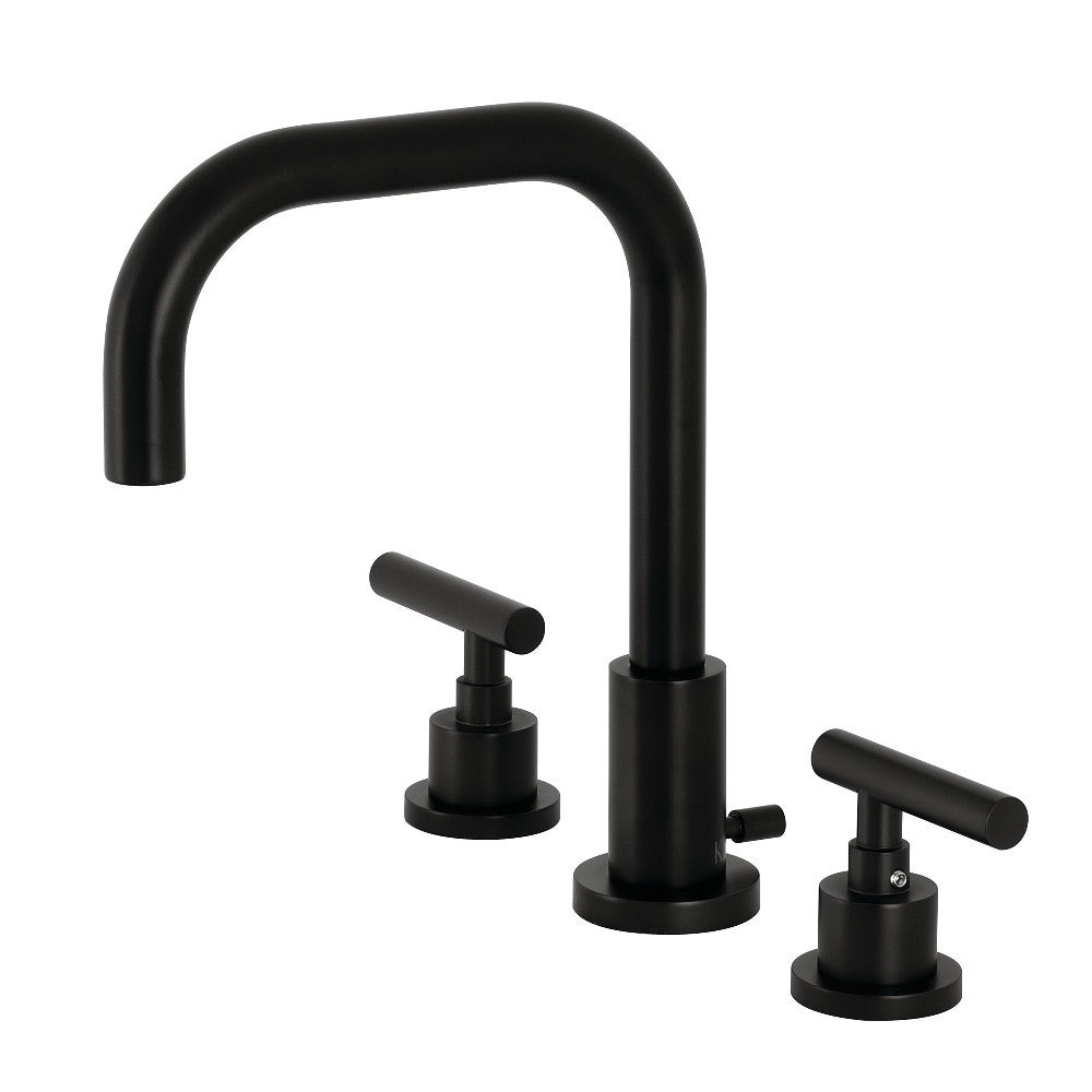 Manhattan Widespread Bathroom Faucet in Matte Black