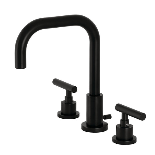 Manhattan Widespread Bathroom Faucet in Matte Black