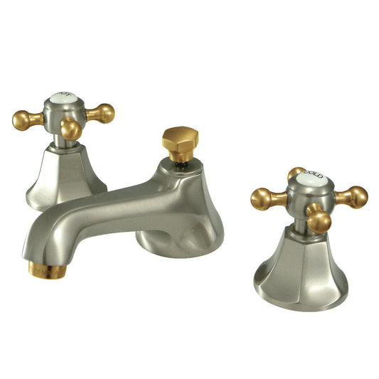 Metropolitan Widespread Bathroom Faucet in Brushed Nickel/Polished Brass