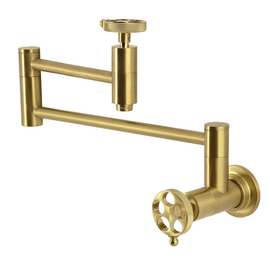 Wendell Pot Filler Faucet in Brushed Brass