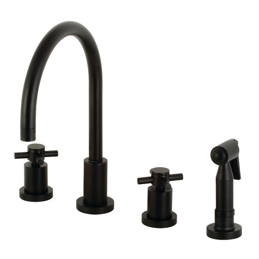 Concord Widespread Kitchen Faucet in Matte Black