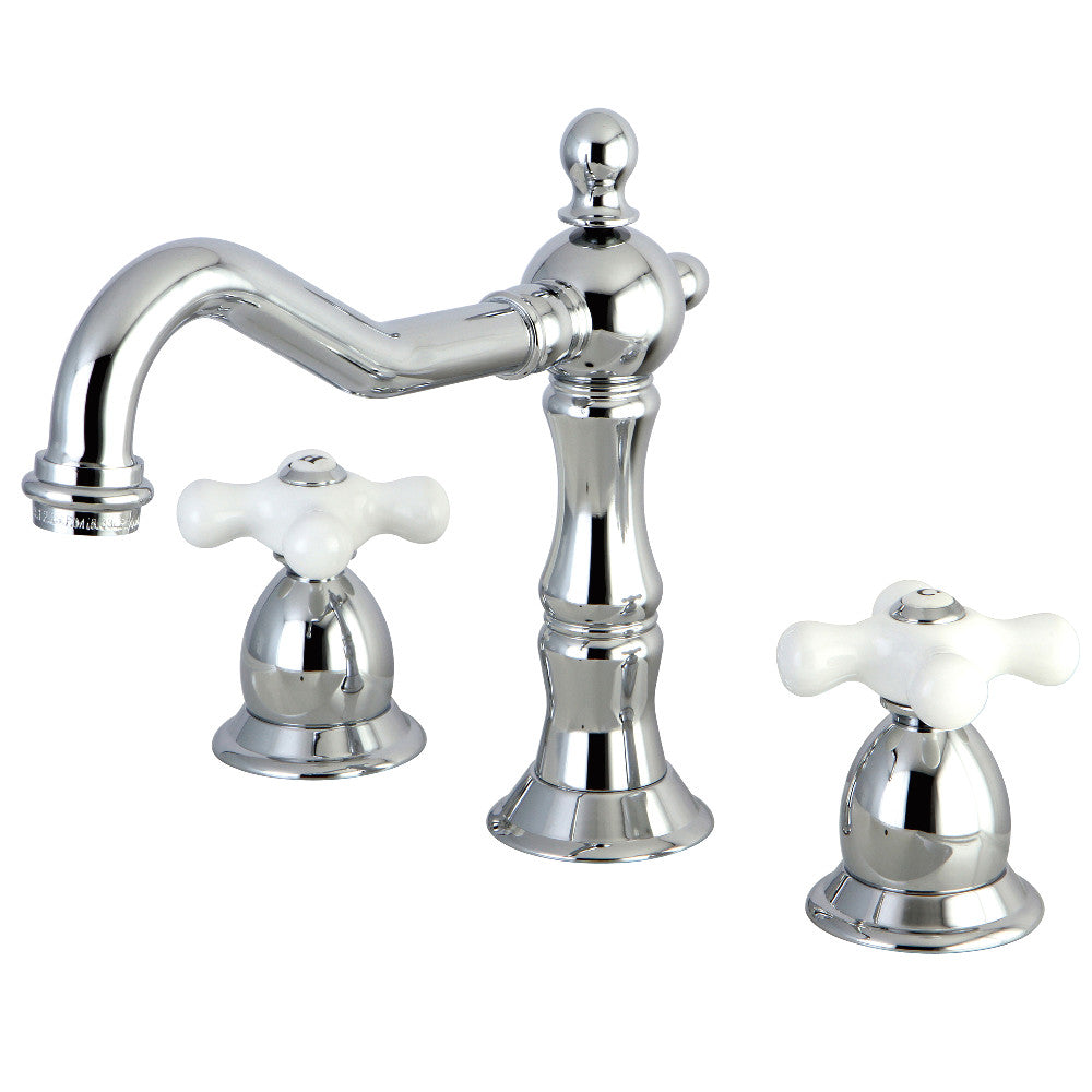 Heritage Widespread Bathroom Faucet in Polished Chrome