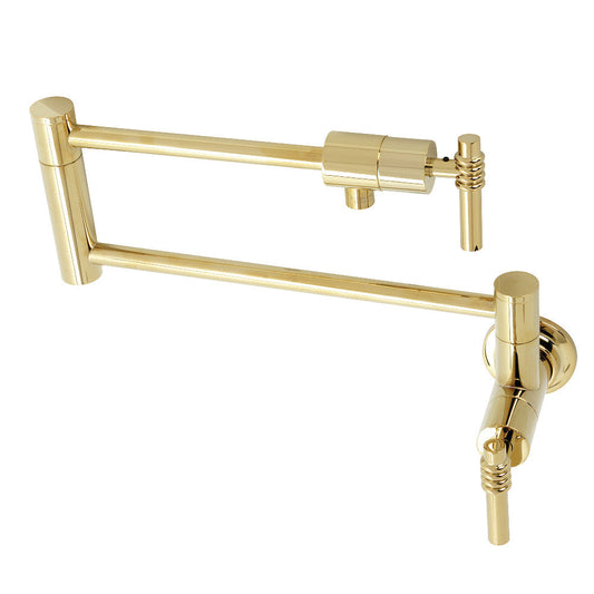 Milano Pot Filler Faucet in Polished Brass