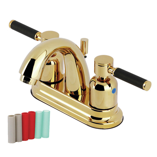 Kaiser 4 Inch Centerset Bathroom Faucet in Polished Brass