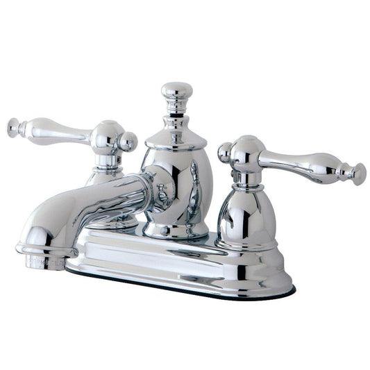 Naples 4 Inch Centerset Bathroom Faucet in Polished Chrome