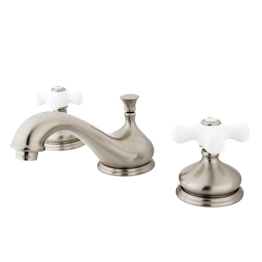 Heritage Widespread Bathroom Faucet in Brushed Nickel
