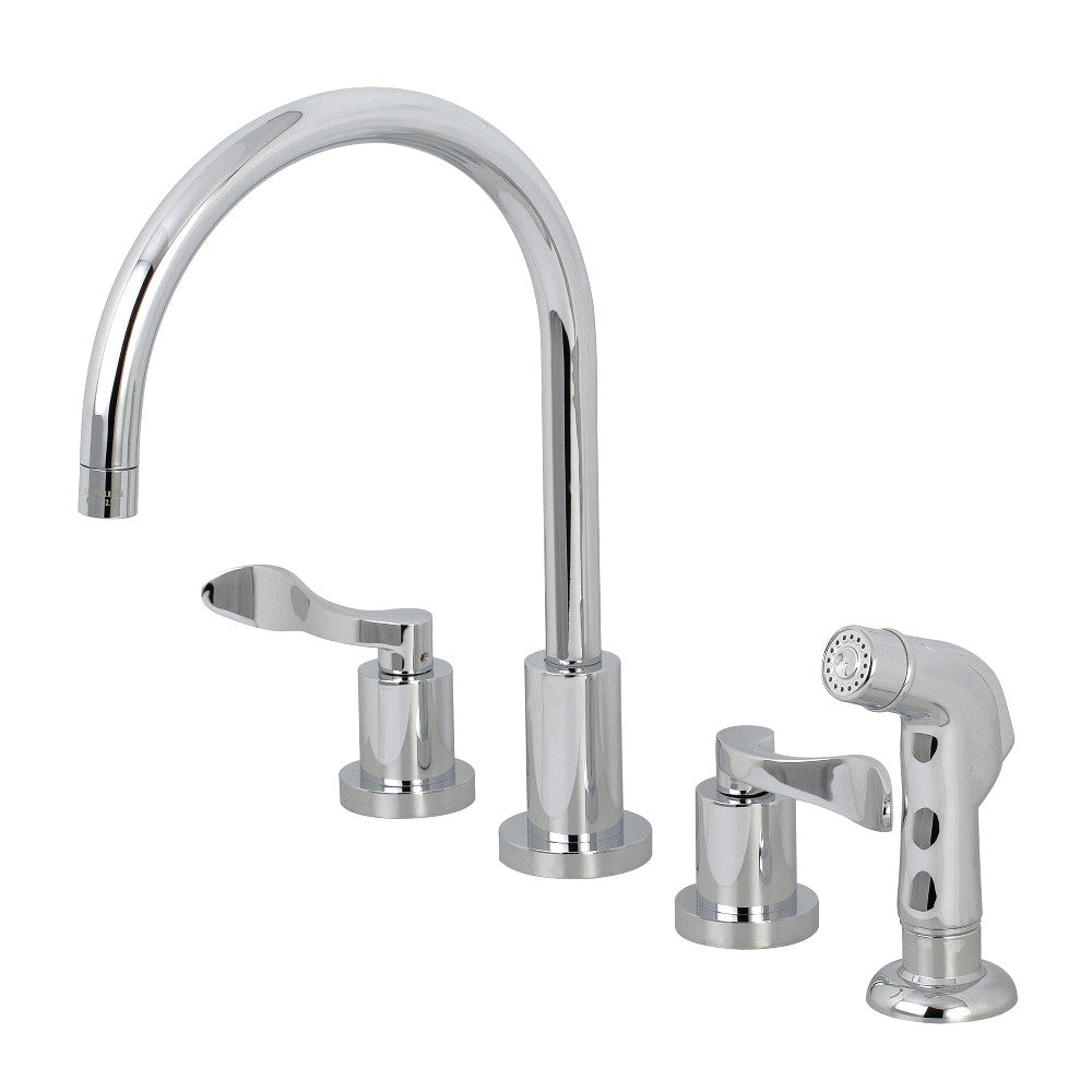 Widespread Kitchen Faucet in Polished Chrome