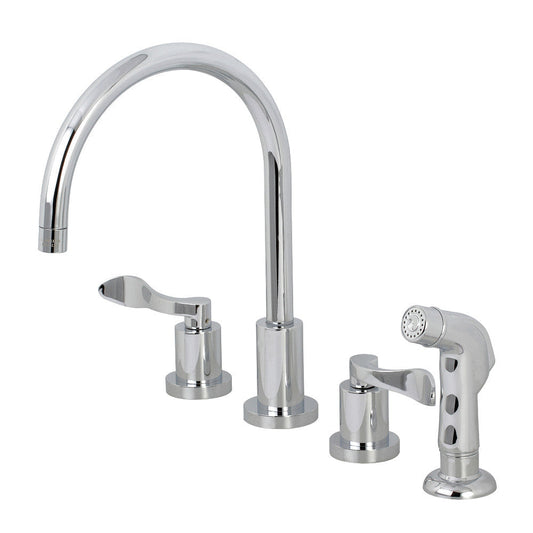 Widespread Kitchen Faucet in Polished Chrome