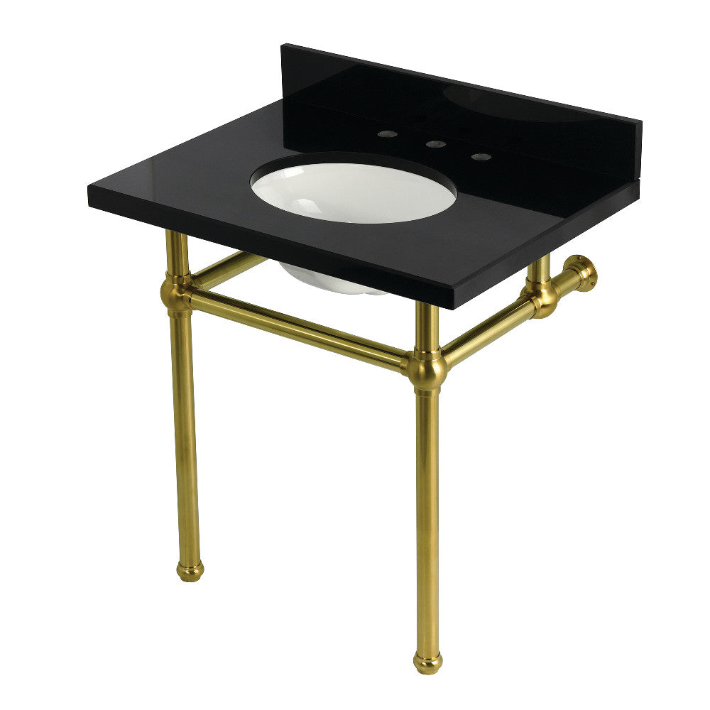 Templeton 30 Inch Console Sink in Brushed Brass