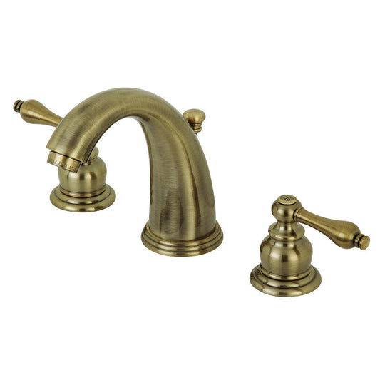 Victorian Widespread Bathroom Faucet in Antique Brass