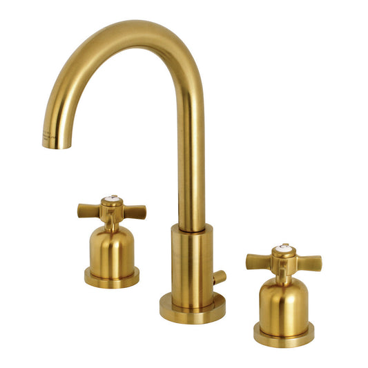 Millennium Widespread Bathroom Faucet in Brushed Brass