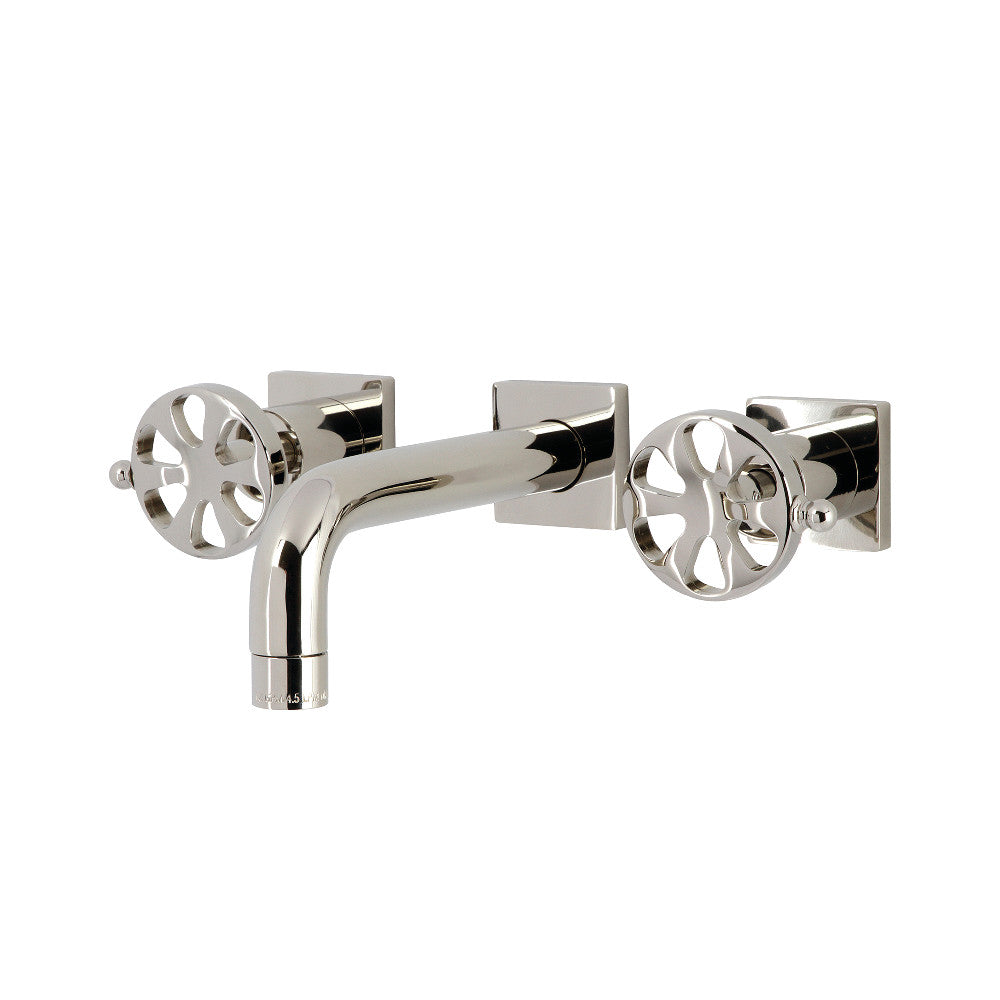 Belknap Wall-Mount Bathroom Faucet in Polished Nickel