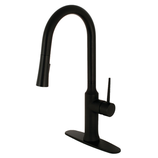 New York Pull-Down Kitchen Faucet in Matte Black