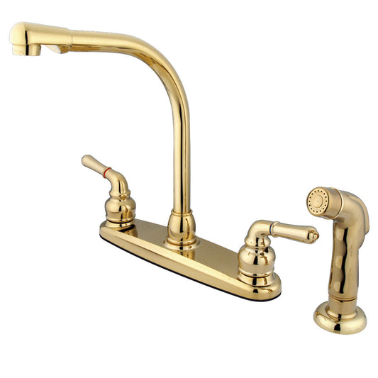 Magellan Centerset Kitchen Faucet in Polished Brass